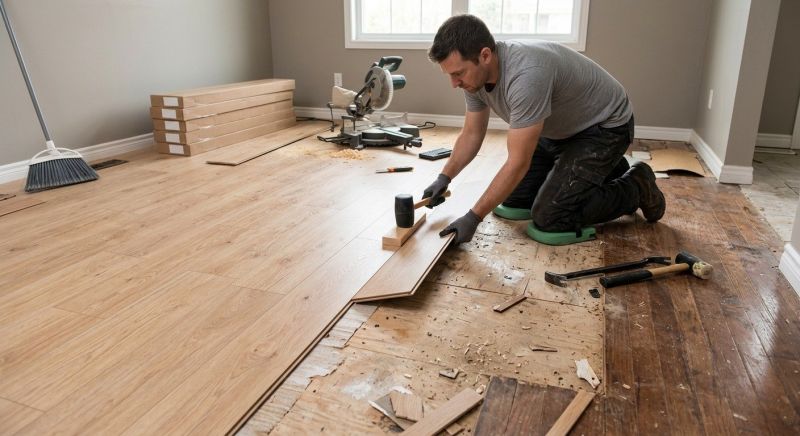 Laminate Floor Remodeling in Lusby, MD