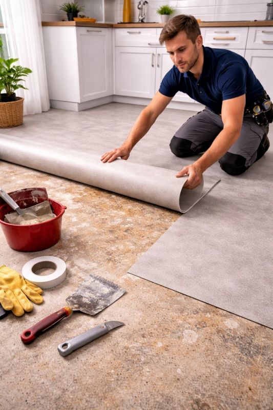 Linoleum Floor Installation in California, MD