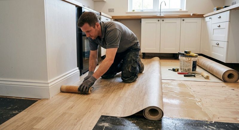 Sheet Linoleum Installation in Calvert County, MD