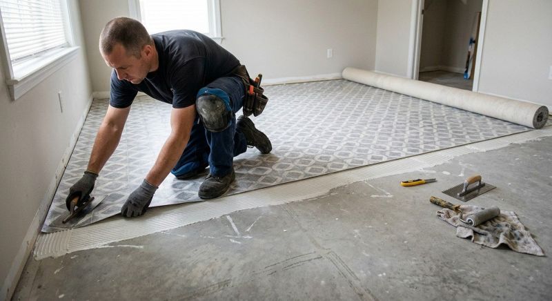 Sheet Vinyl Installation in Vienna, MD