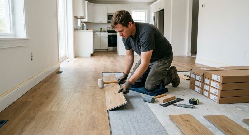 Vinyl Plank Floor Installation in Lusby, MD